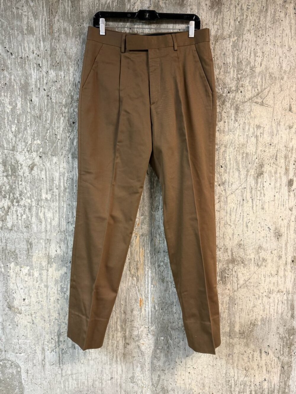 UNCOMMON Men's Pure Cotton Dress Pant Size 46 IT (US 30) In Brown
